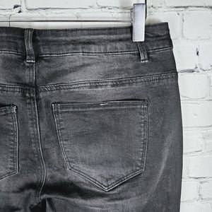 ONLY | Power regular skinny split hem ankle jeans